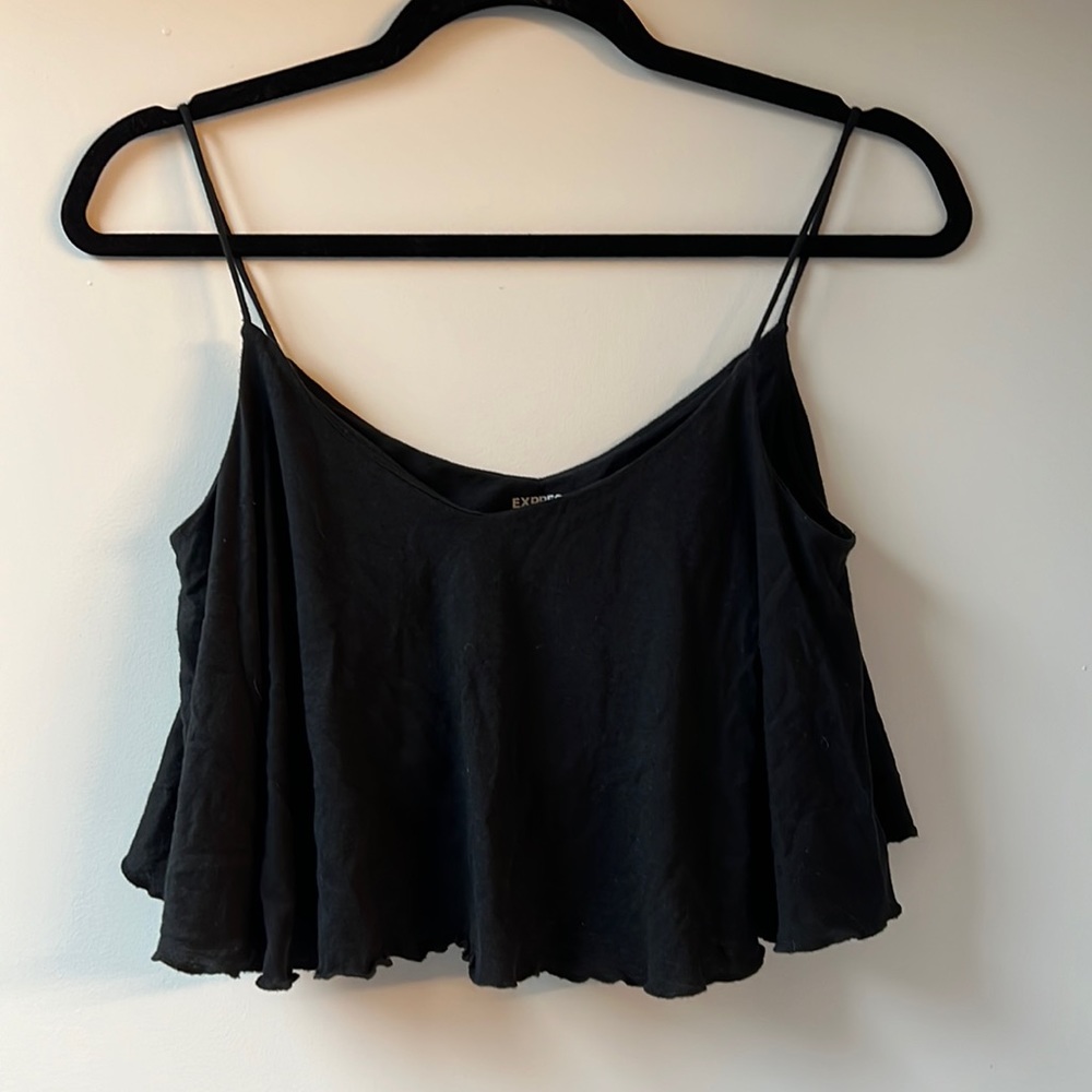 ā¤ļø Crop Top Spaghetti Strap Black